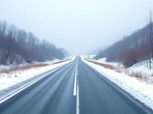 北海道の積雪路面と道路維持作業