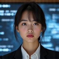 気候モデル開発者、小林美咲。コードをレビューしながら考え事をしている